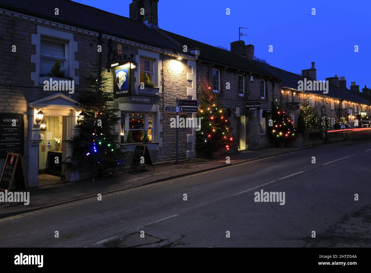 Castleton derbyshire christmas lights