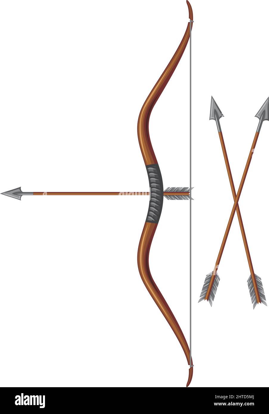 Bow and arrow vector illustration Stock Vector Image & Art - Alamy