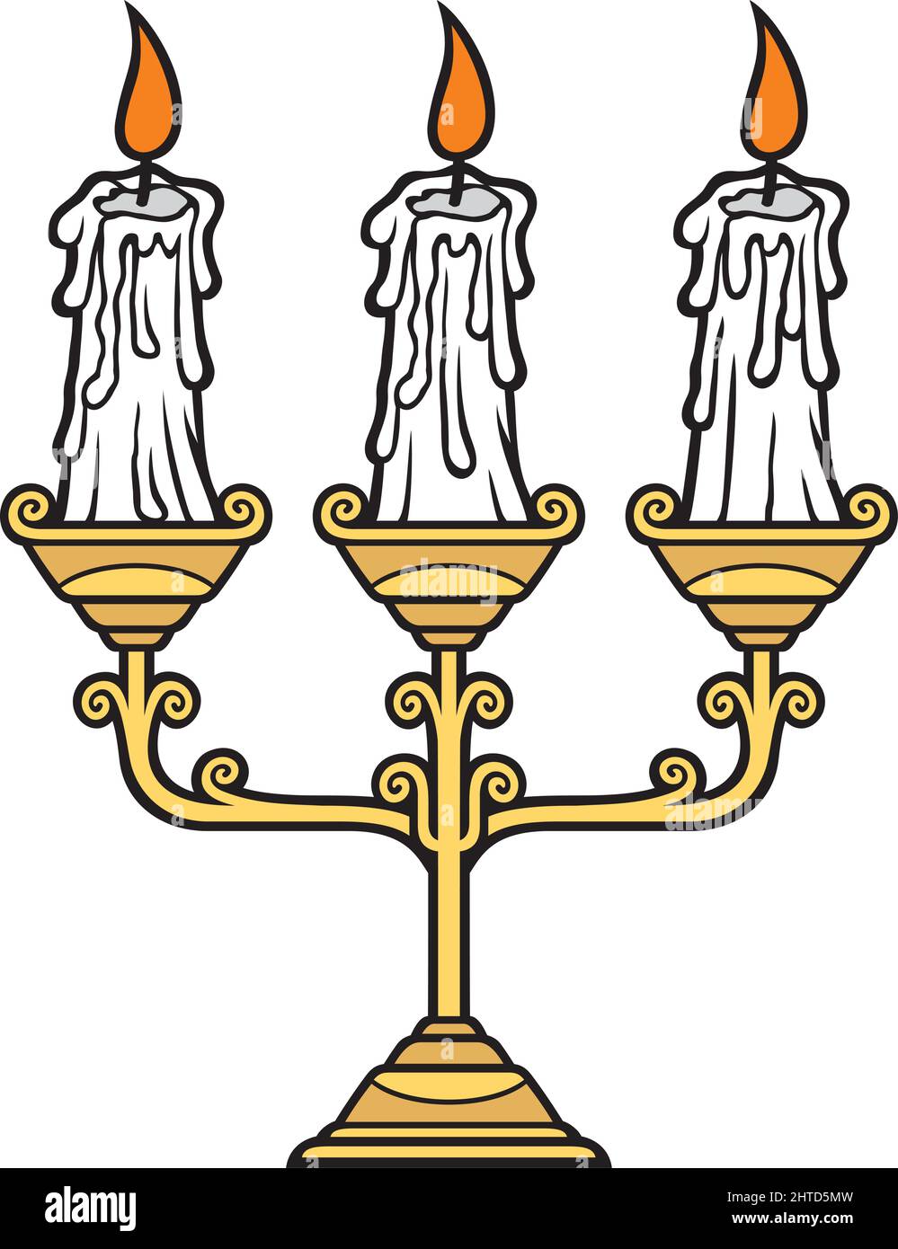 Candles holder vector illustration Stock Vector Image & Art Alamy