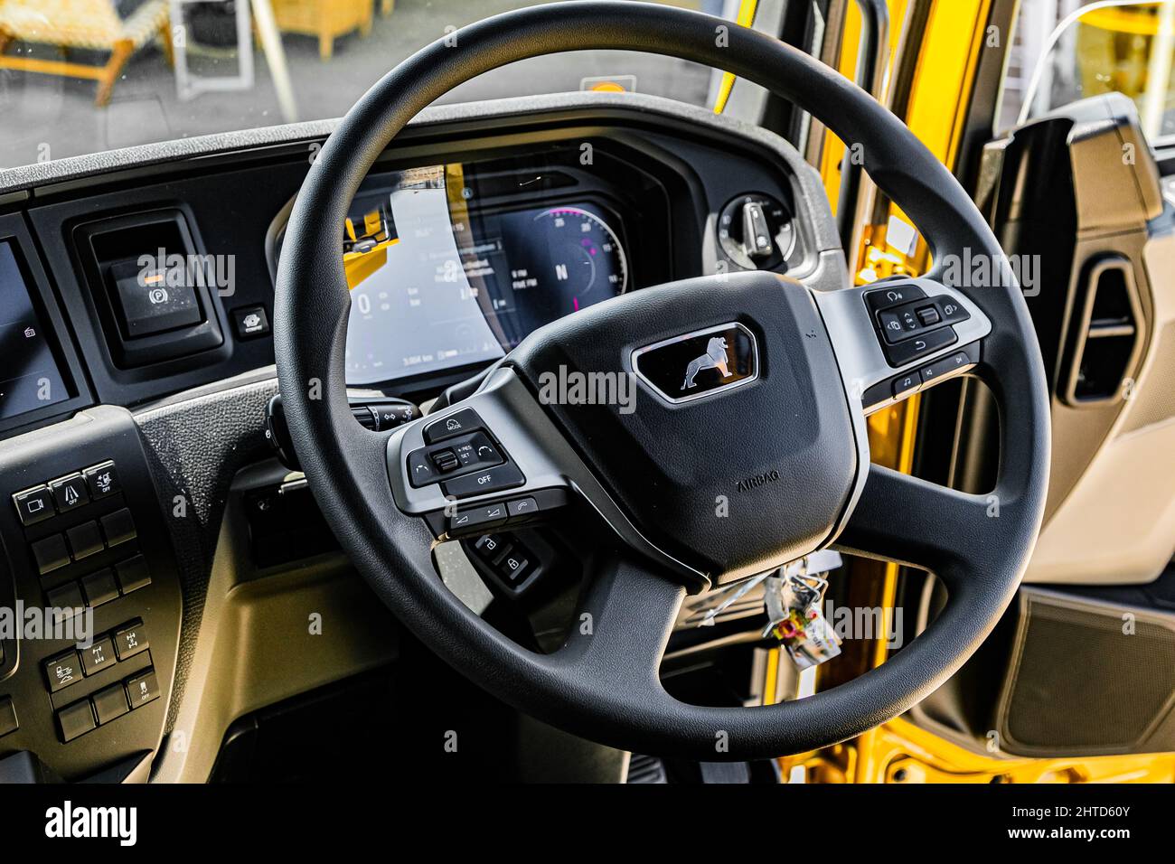 Cape Town, South Africa February 17, 2022 Steering Wheel and