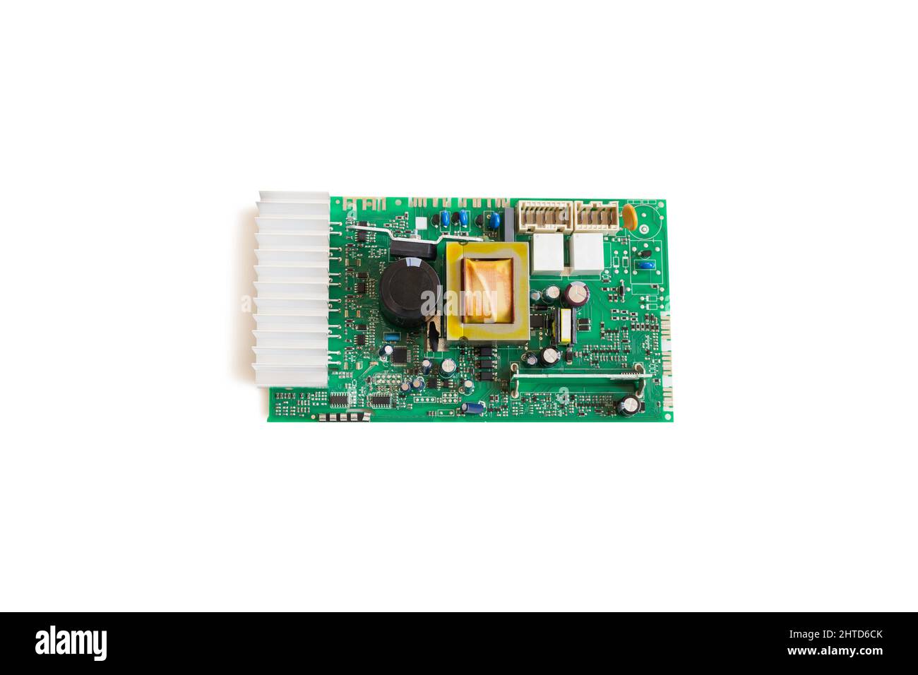 Electronic circuit board of washing machine isolated in clipping path