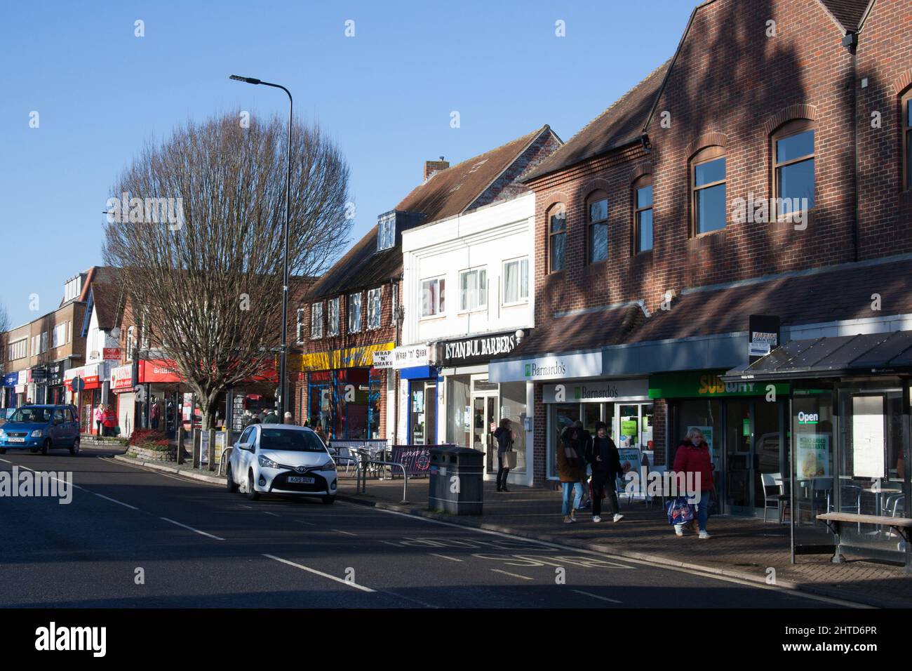 Views along Broadway in Didcot, Oxfordshire in the UK Stock Photo Alamy