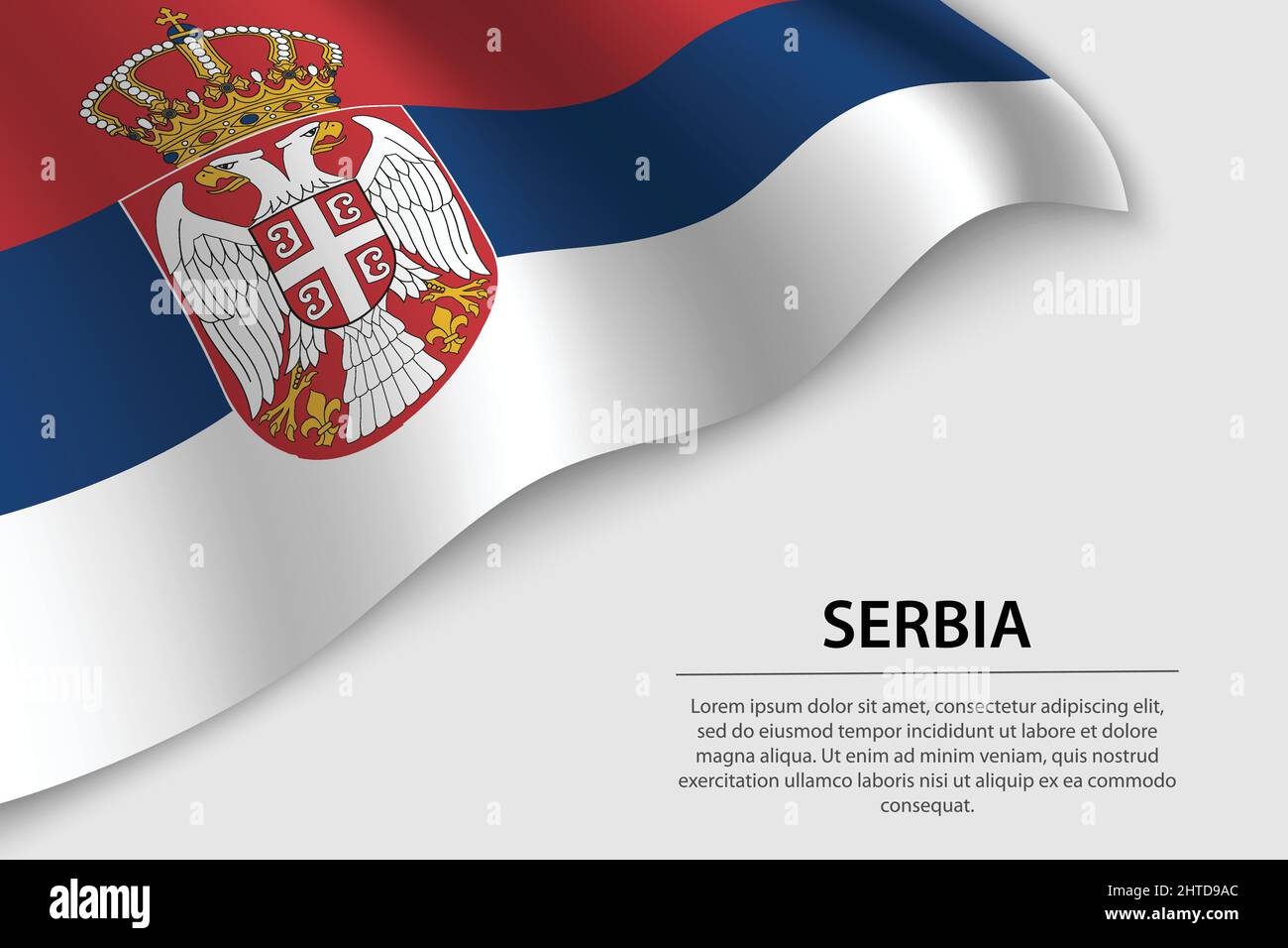Флаг Сербии Раскраски