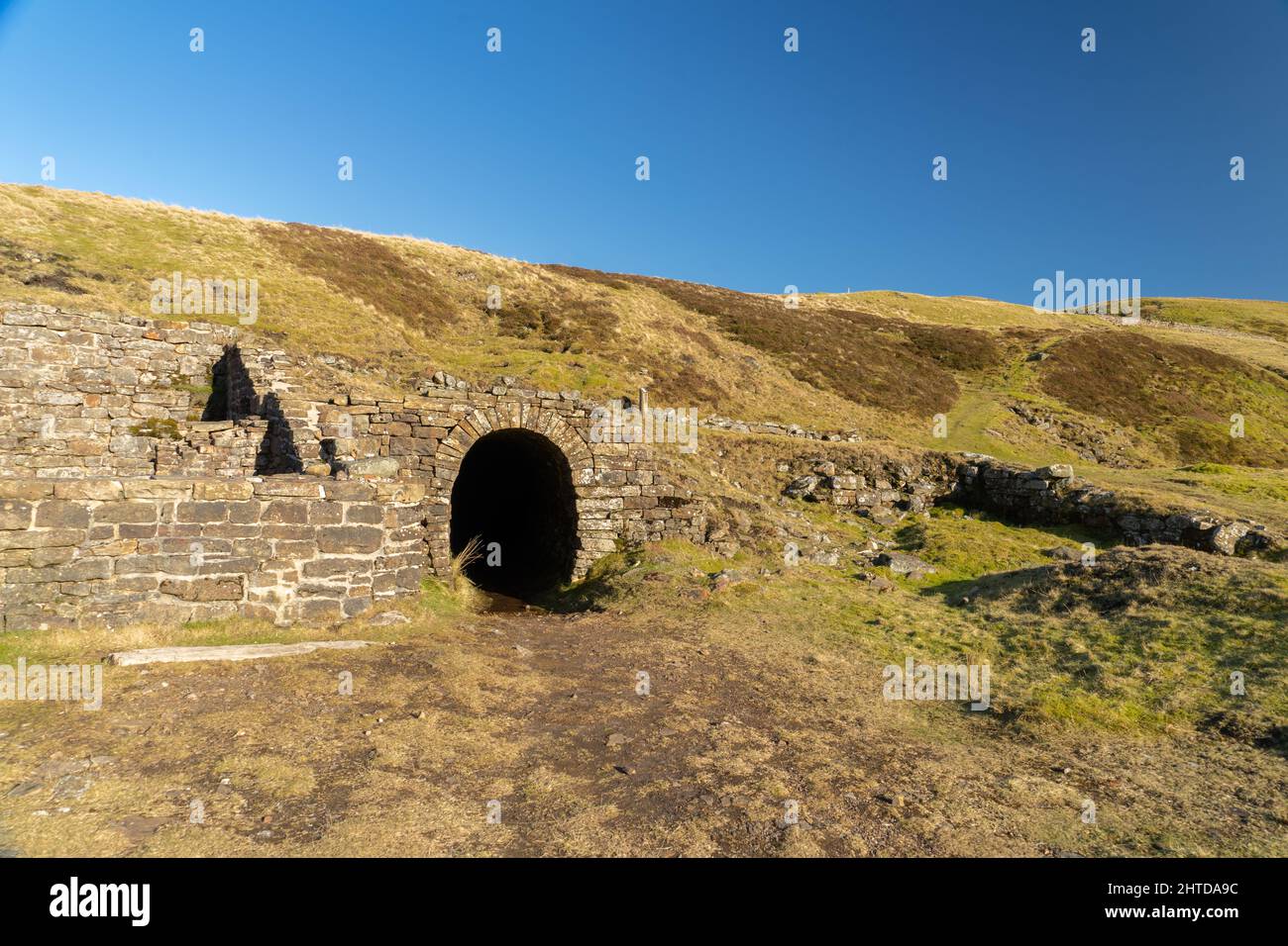 Old lead mine entrance at Nenthead, Cumbria, UK Stock Photo - Alamy