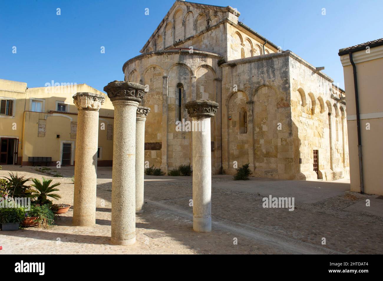 Europe, Italy, Sardinia, Porto Torres, San Gavino Church basilica Stock Photo