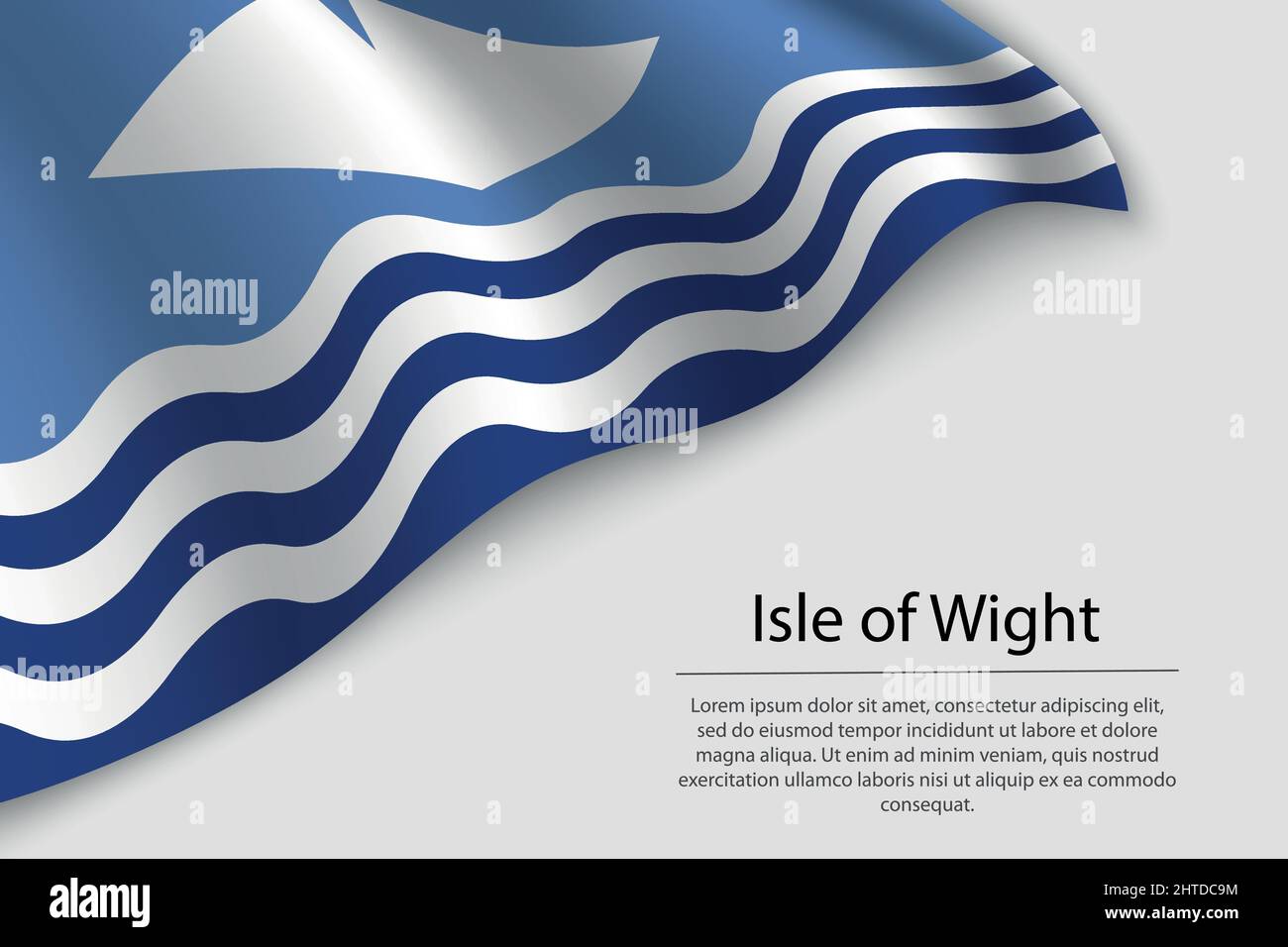 Isle Of Wight County Flagge Hand Made In Großbritannien