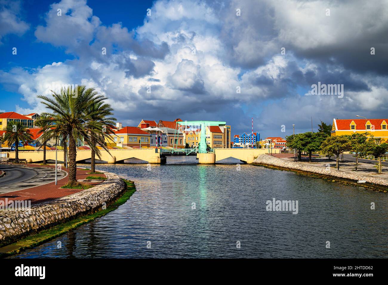 A View Of A Bridge In Willemstad On Curacao Stock Photo - Alamy