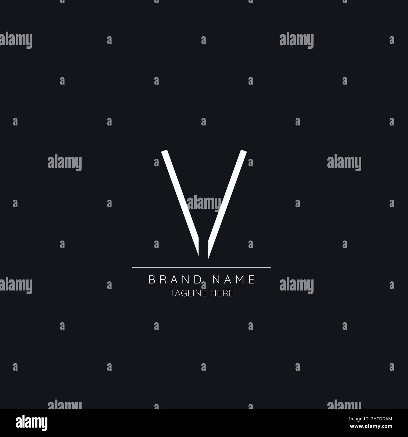 Minimalist Letter V logo icon design Stock Vector Image & Art - Alamy