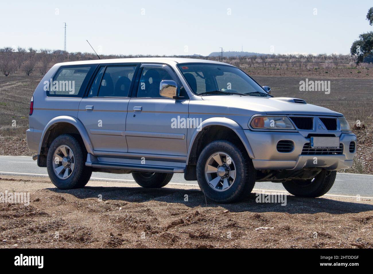 Mitsubishi Montero Sport, 2005, Photographed in the Spanish Countryside Stock Photo