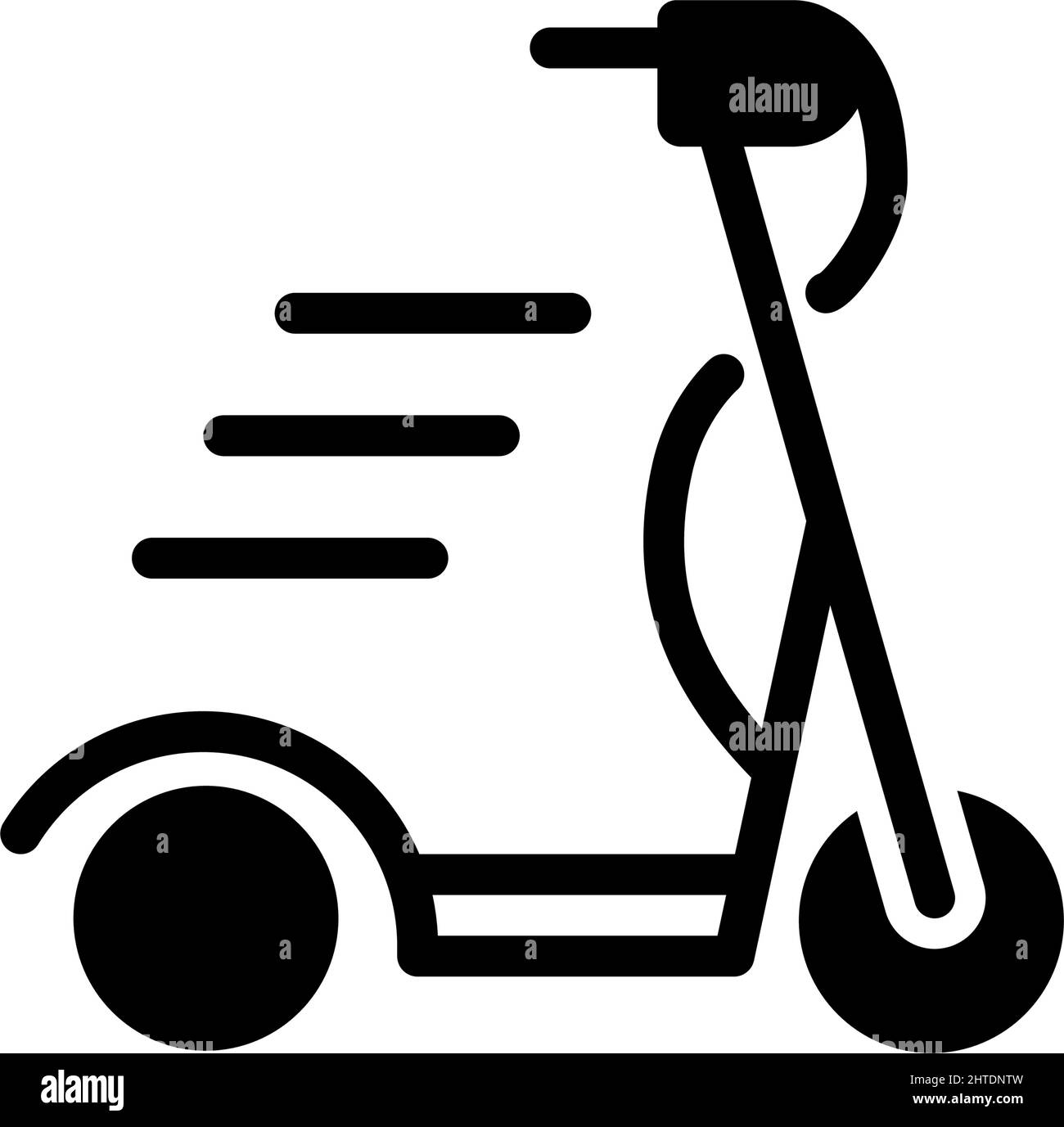 Scooter transport vehicle glyph Stock Vector Images - Alamy