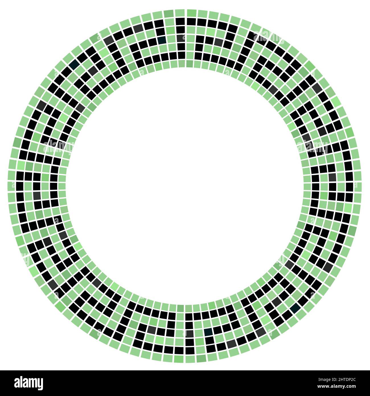 Geometry and art: Roman mosaics Stock Photo