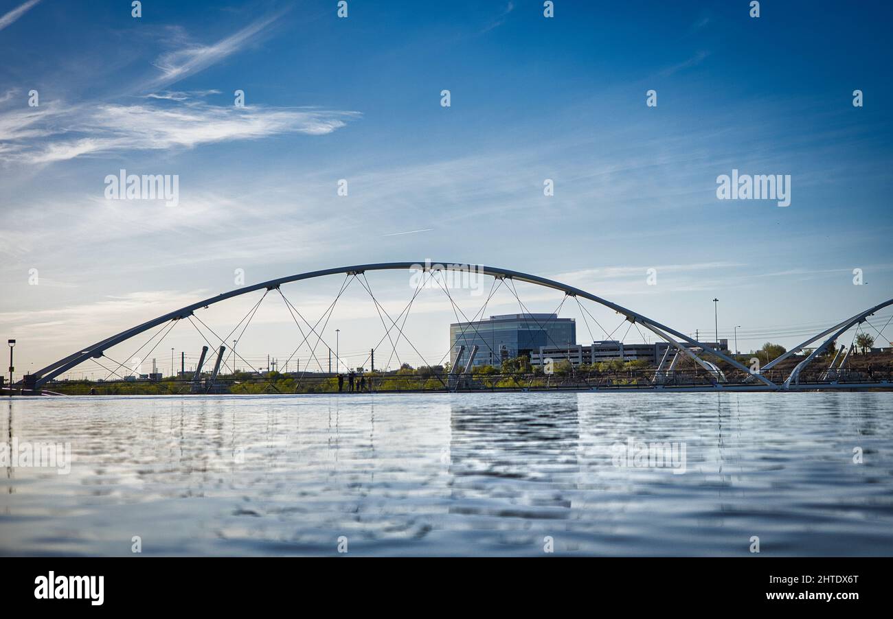 Beautiful view of the riverfront located in Phoenix, Arizona Stock