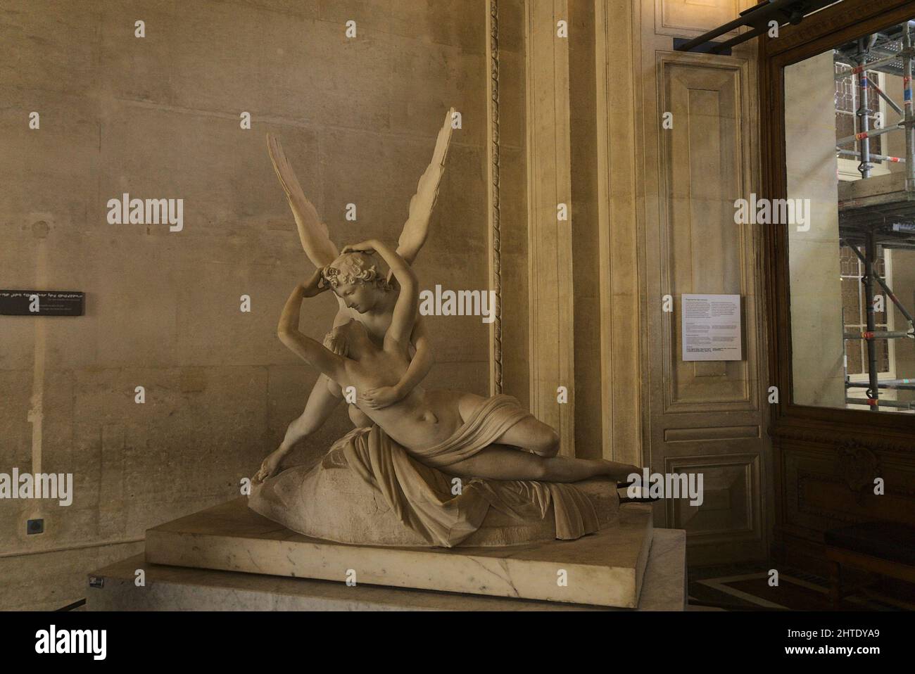 Love and Psyche, statue by Antonio Canova, at Louvre museum, Paris