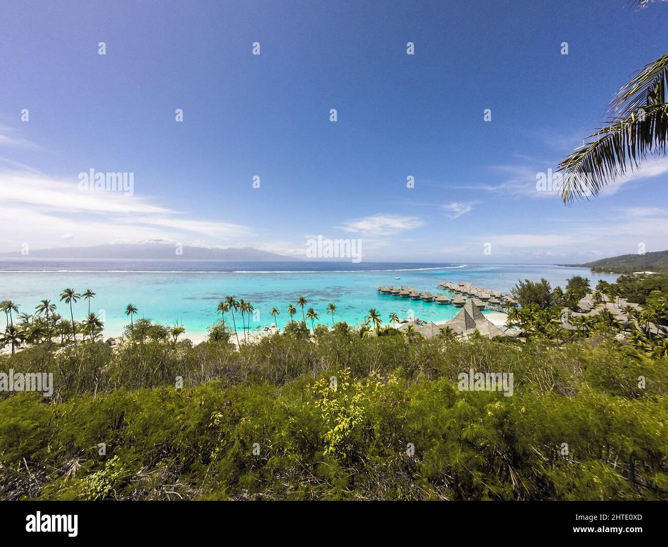 Stilts houses, Moorea Stock Photo Alamy