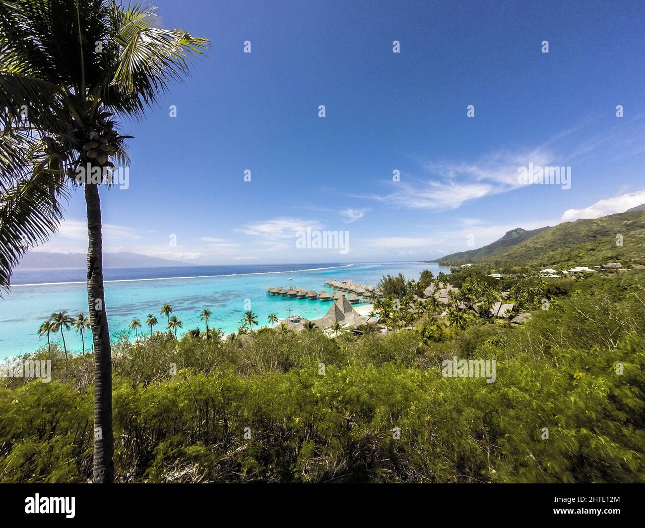 Stilts houses, Moorea Stock Photo Alamy