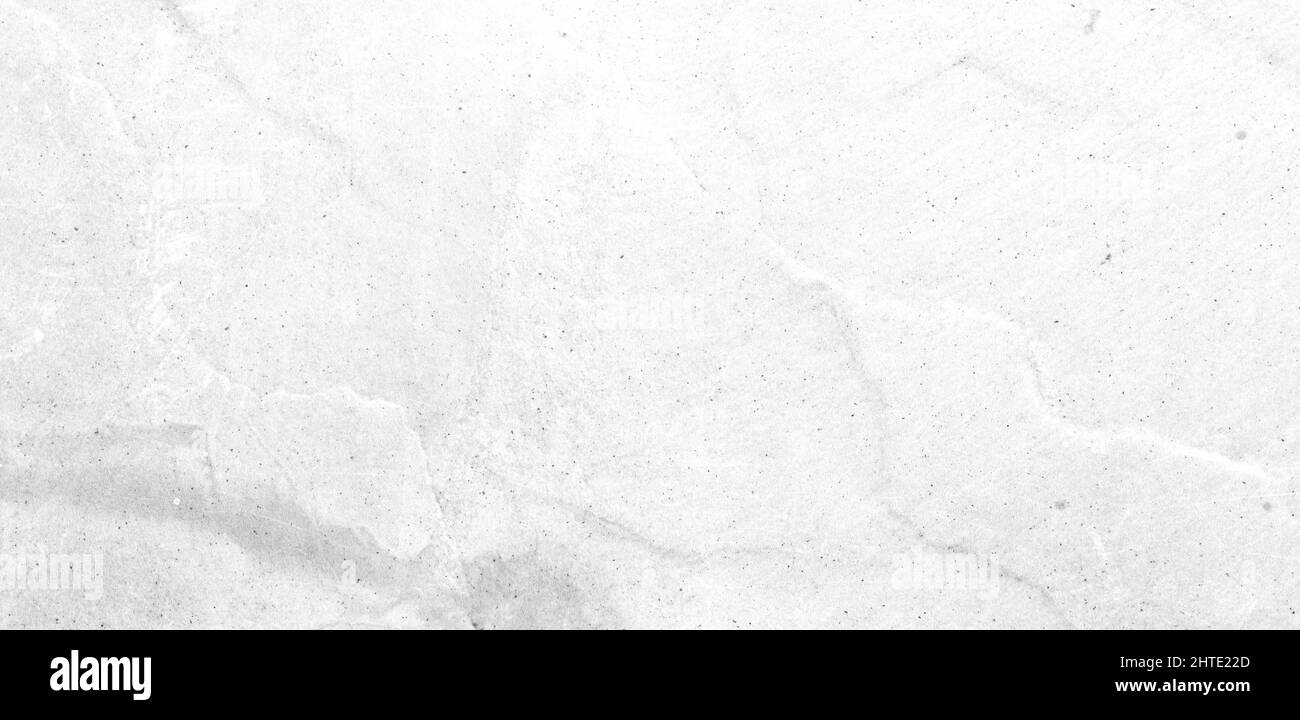 Panorama of White marble tile floor texture and background with copy space. Stock Photo