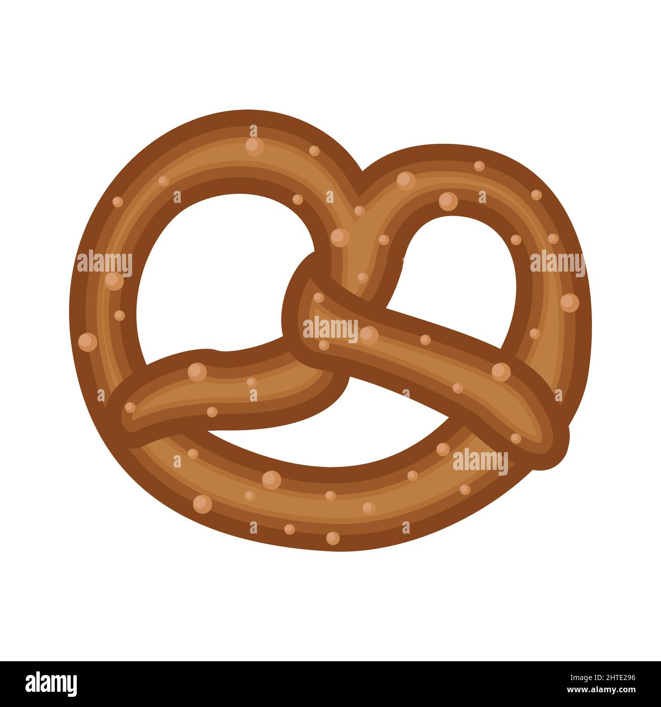 food pretzel bread cartoon vector illustration isolated object Stock ...