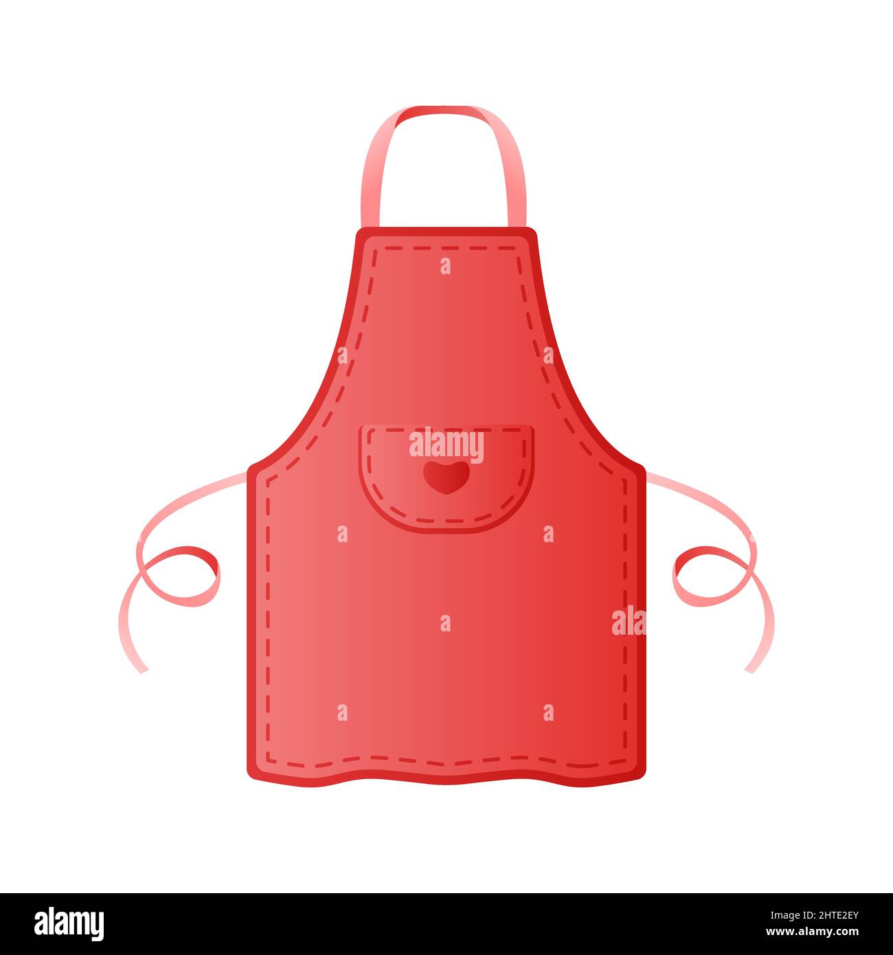 red apron cartoon vector illustration isolated object Stock Vector Image & Art Alamy