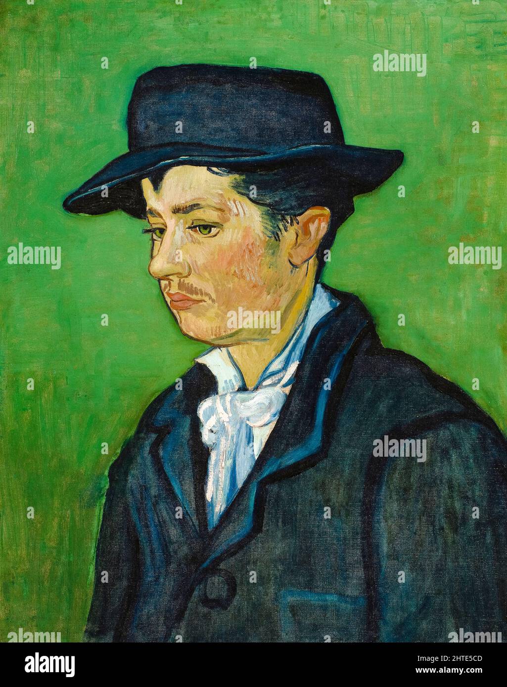 Portrait of Armand Roulin, oil on canvas painting by Vincent van Gogh, 1888 Stock Photo