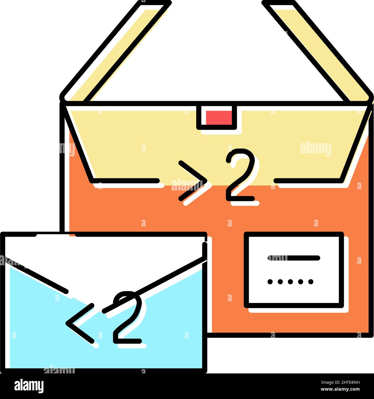 size weight restrictions color icon vector illustration Stock Vector ...