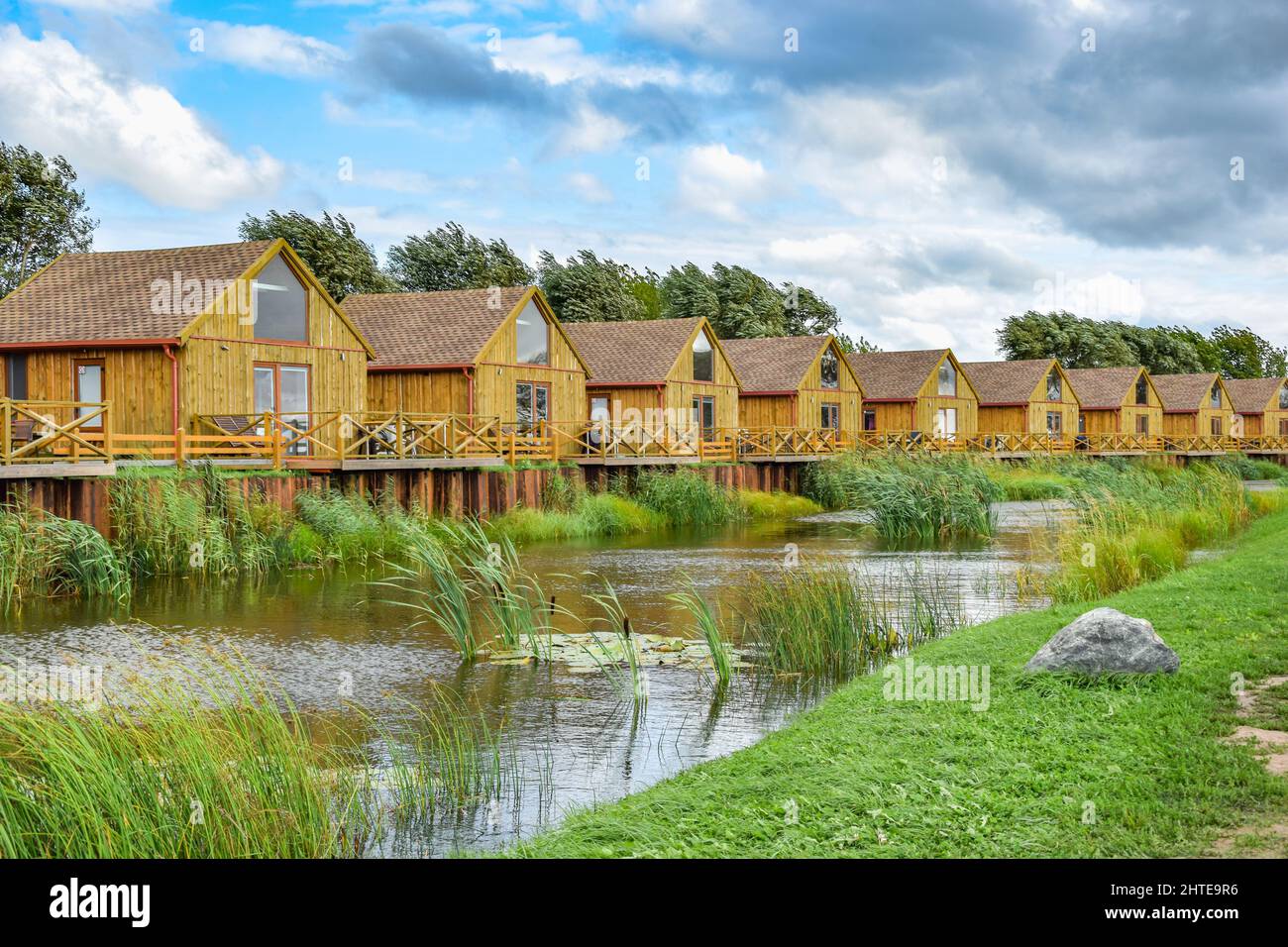 Dreverna is a small town in Lithuania Stock Photo
