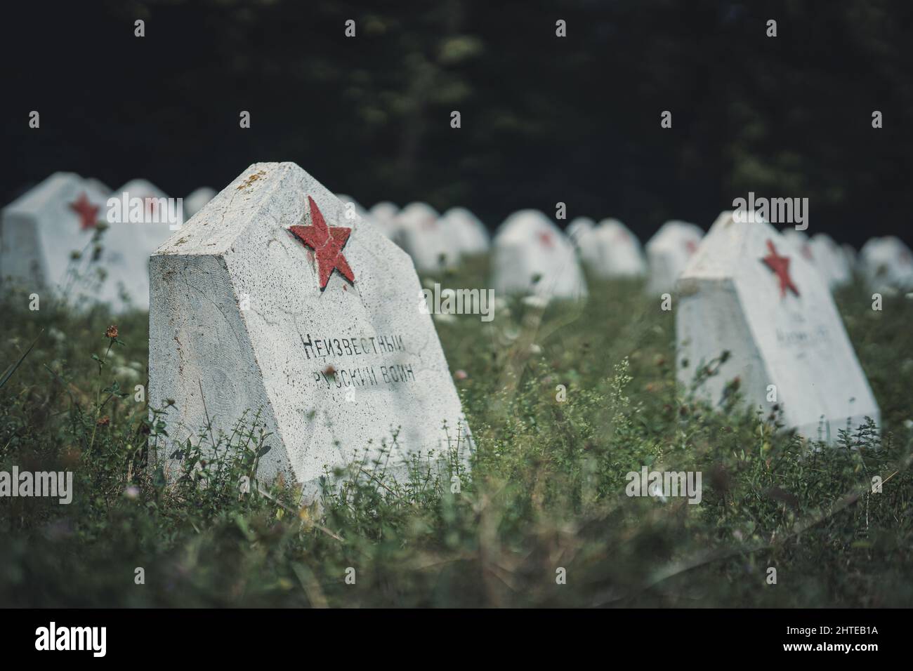 Soviet military cemetery hi-res stock photography and images - Alamy
