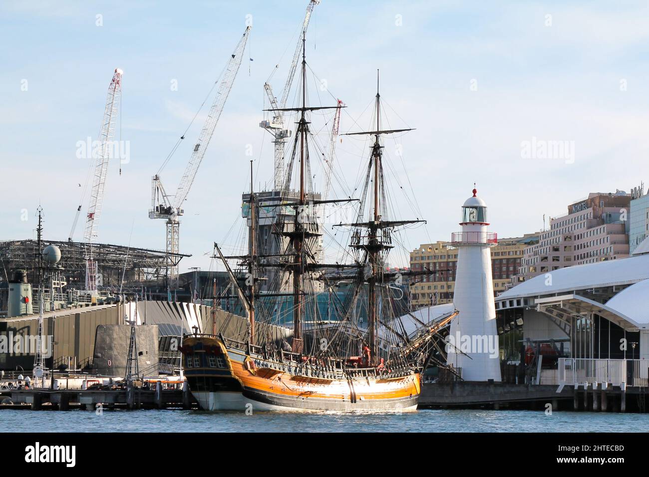 View of boats moored at the Sydney harbor in Australia Stock Photo - Alamy