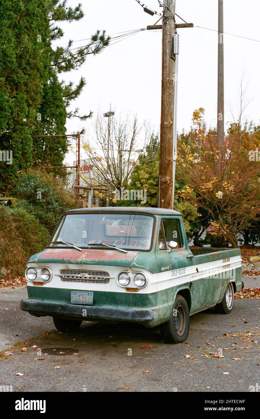 Green vintage pickup chevrolet truck hi-res stock photography and ...