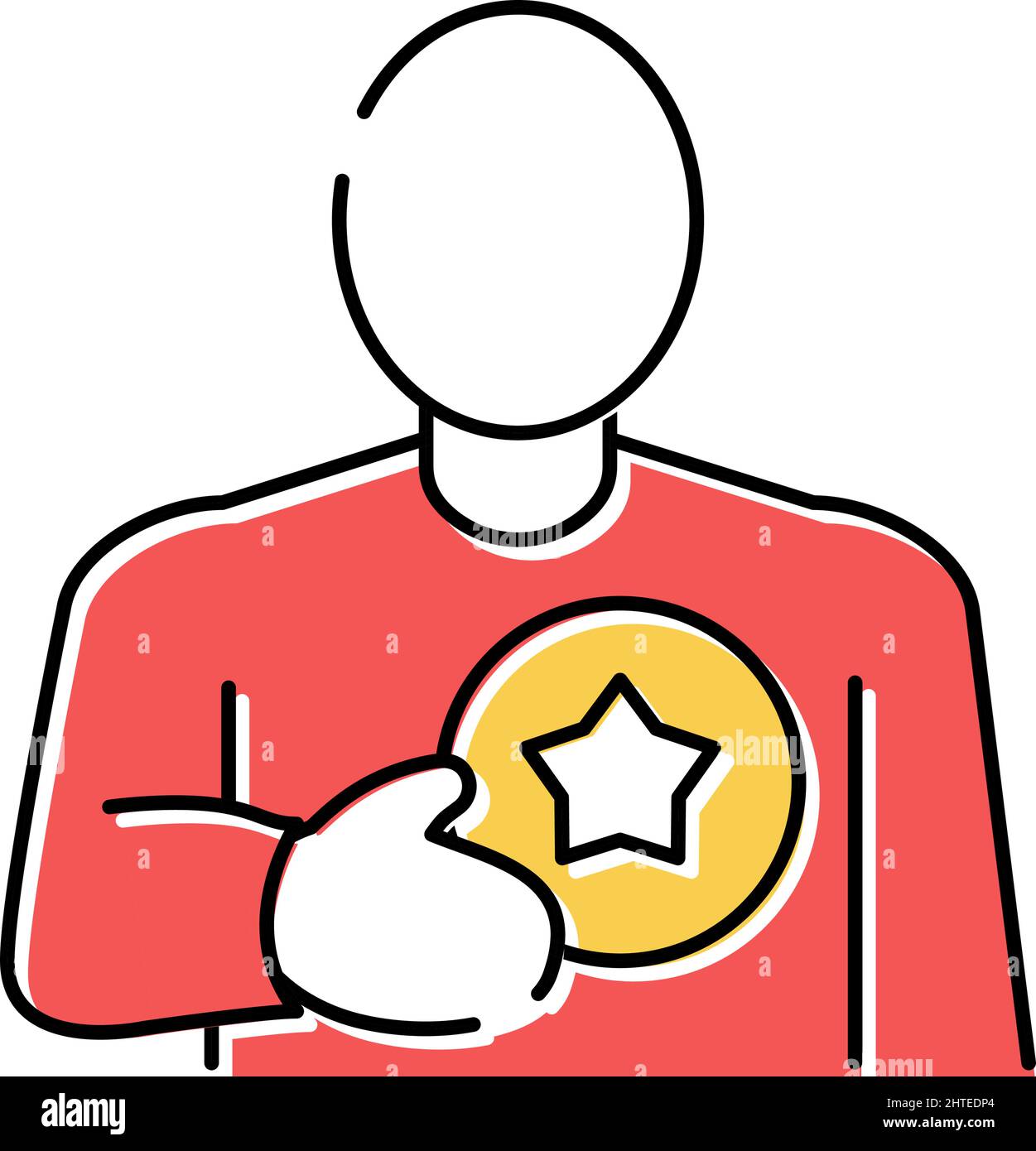 client bonus color icon vector illustration Stock Vector Image & Art ...