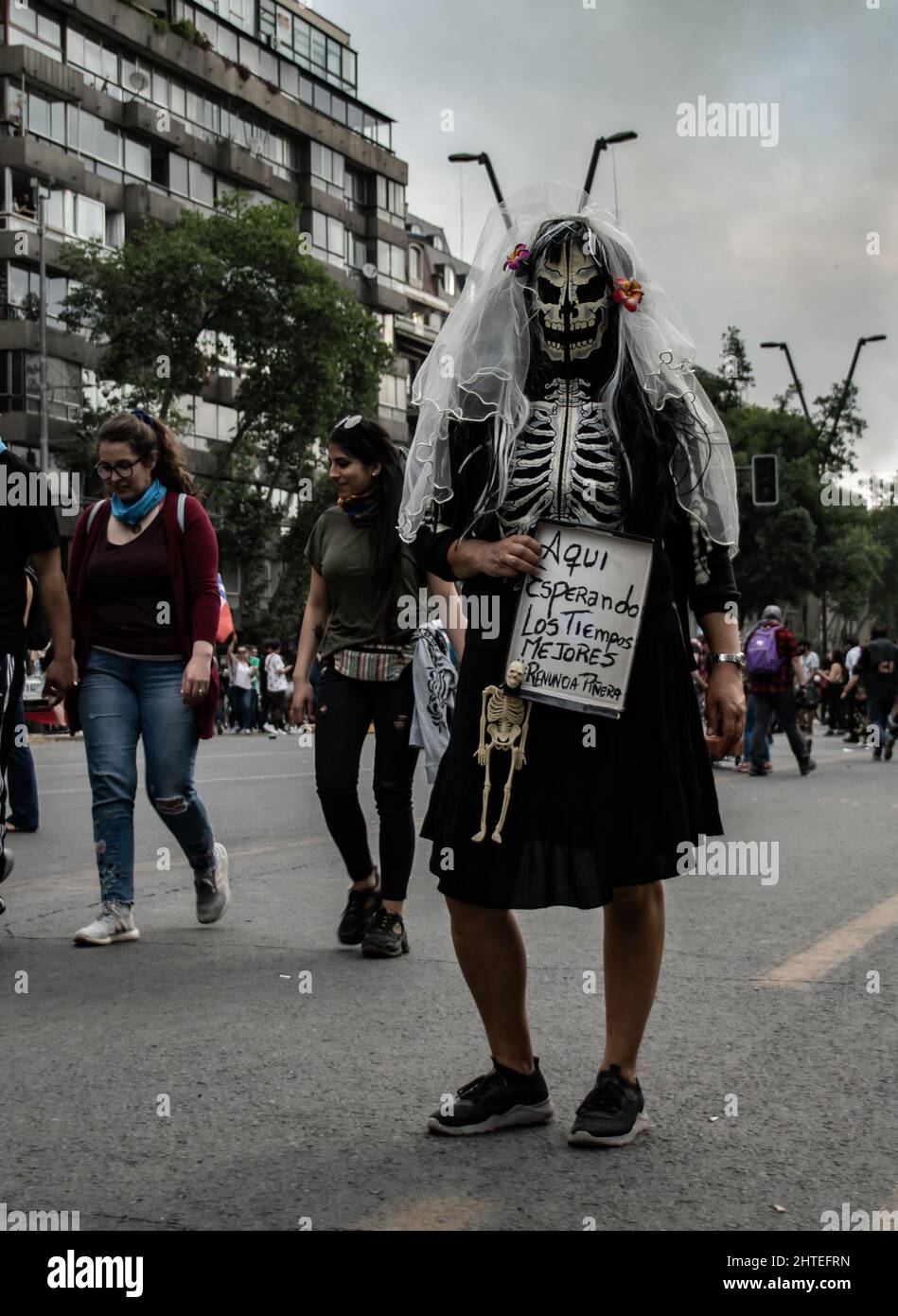 あむ。 Chile women protest hi-res stock photography and images - Alamy