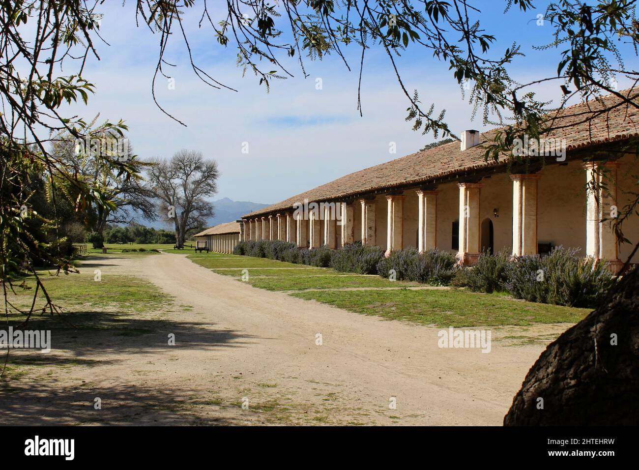 Convento or Padres' Quarters, Mission La Purisima Concepcion, Lompoc, California Stock Photo