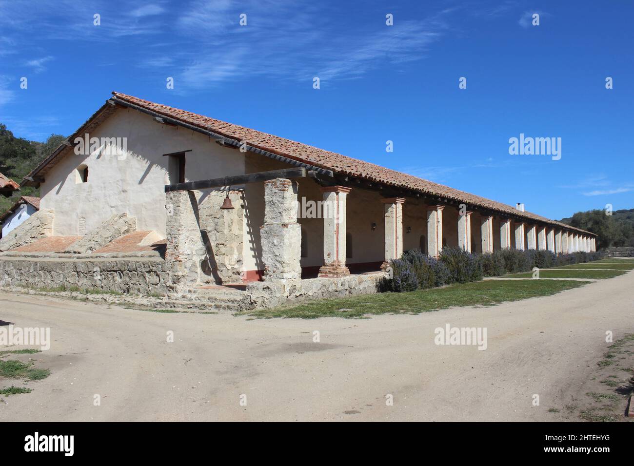 Convento or Padres' Quarters, Mission La Purisima Concepcion, Lompoc, California Stock Photo