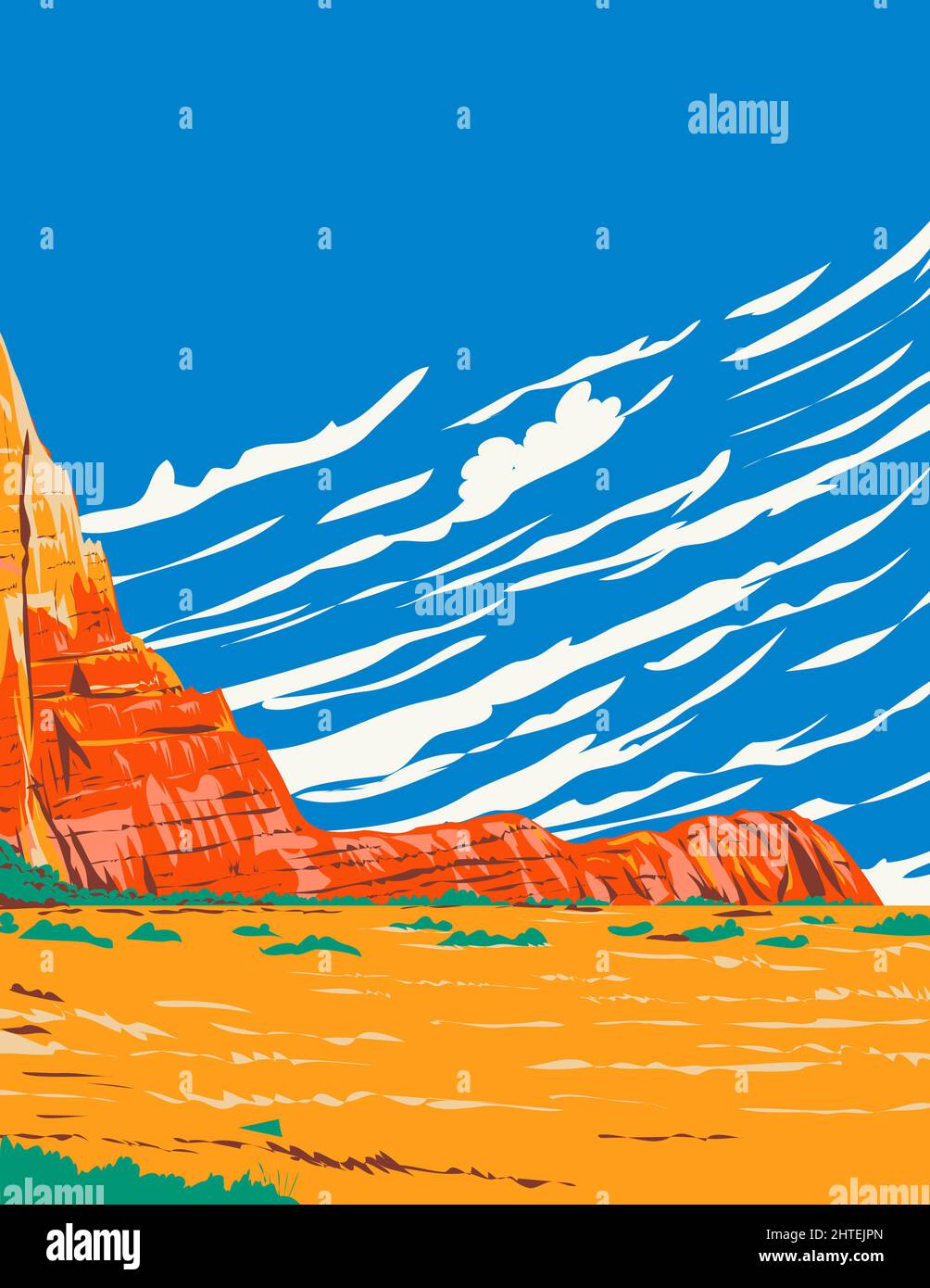 Illustration of the Box Canyon in Kodachrome Basin State Park located