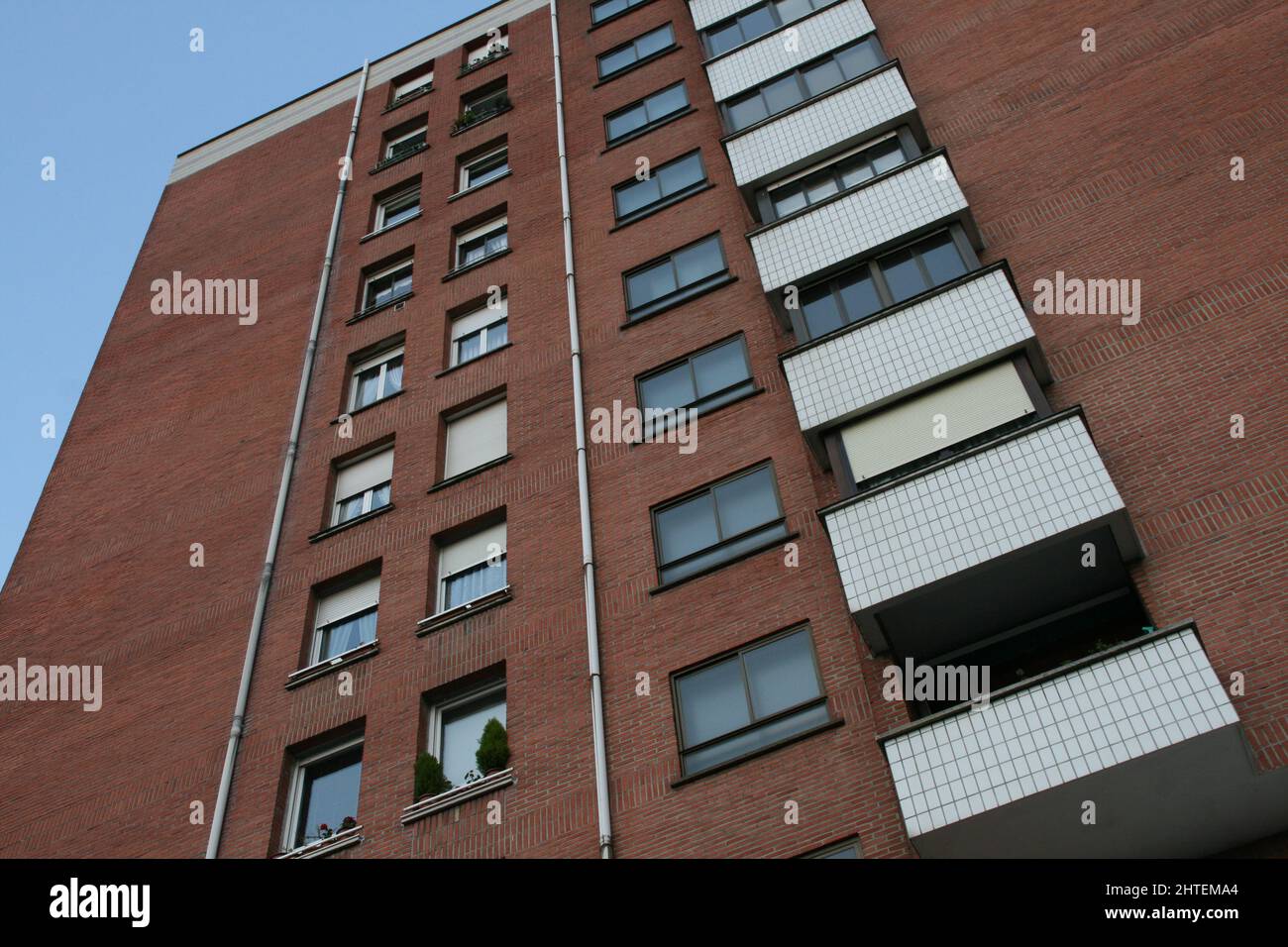 Photo of traditional modern buildings in Bilbao town, Spain Stock Photo ...