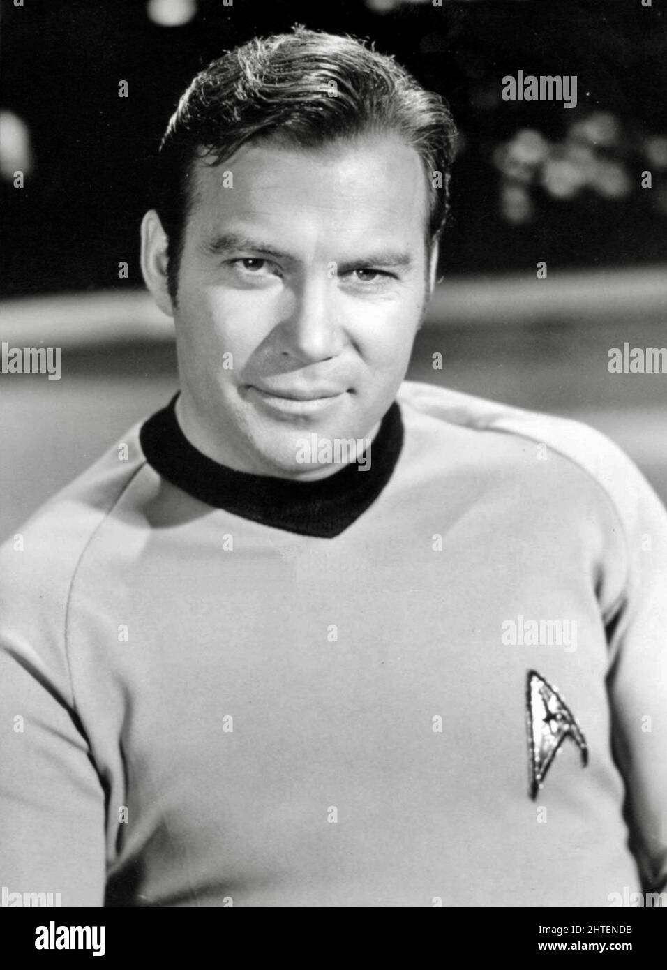 William Shatner as James Kirk from the television program Star Trek. Stock Photo