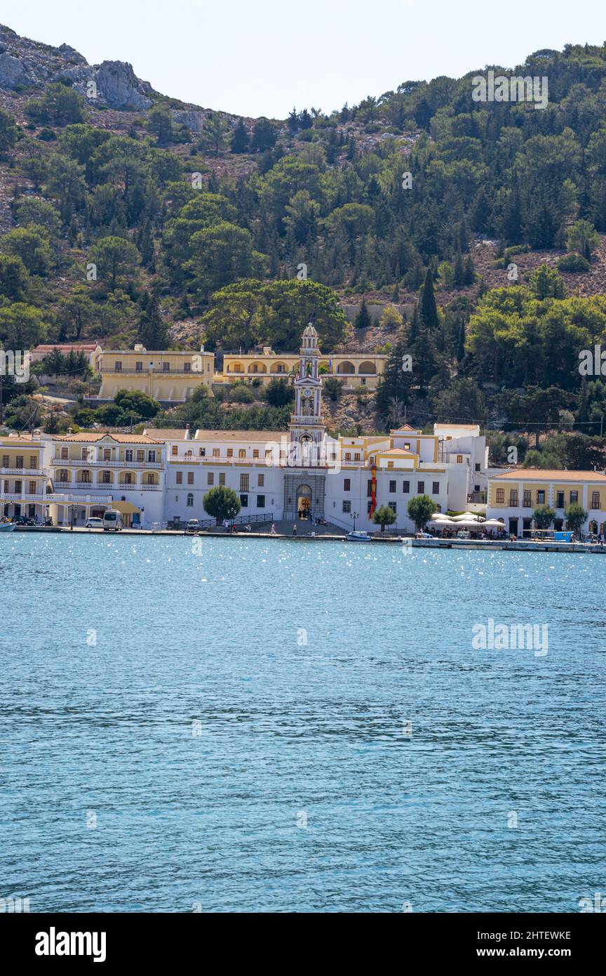 Vertical shot of the Sacred Monastery of Saint Archangel Michael the ...