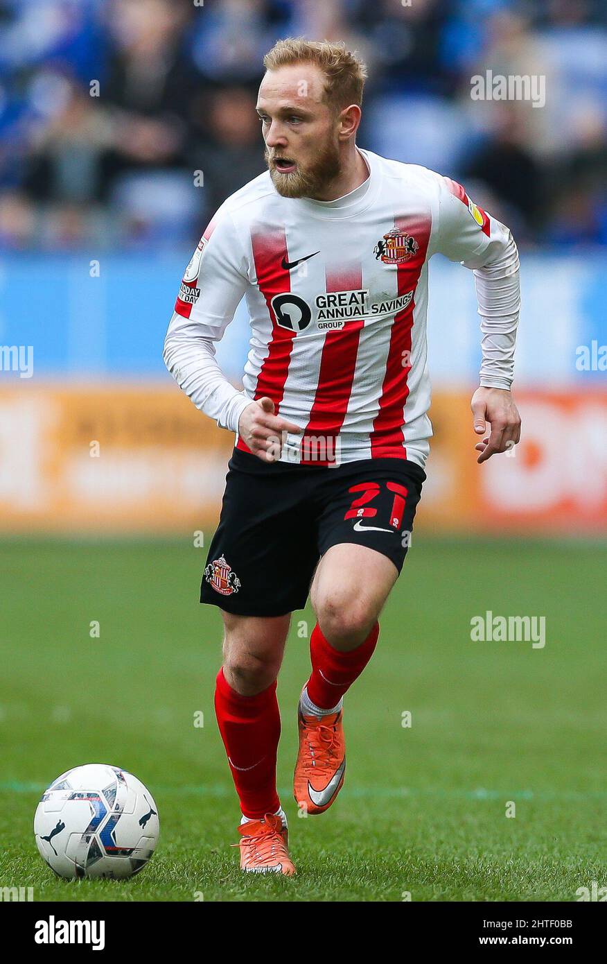 Sunderland's Alex Pritchard during the Sky Bet League One match at DW  Stadium, Wigan. Picture date: Saturday February 26, 2022 Stock Photo - Alamy