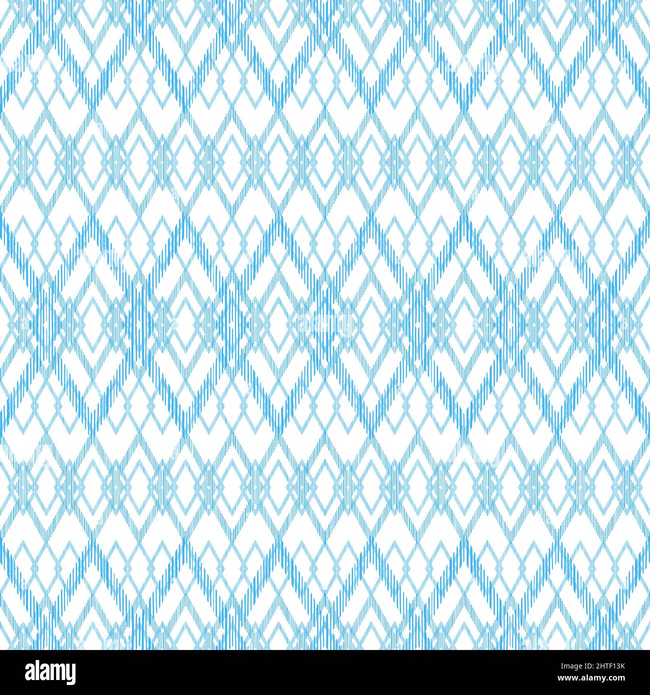 White and Blue Geometric Rhombus Seamless Pattern Design Stock Vector ...