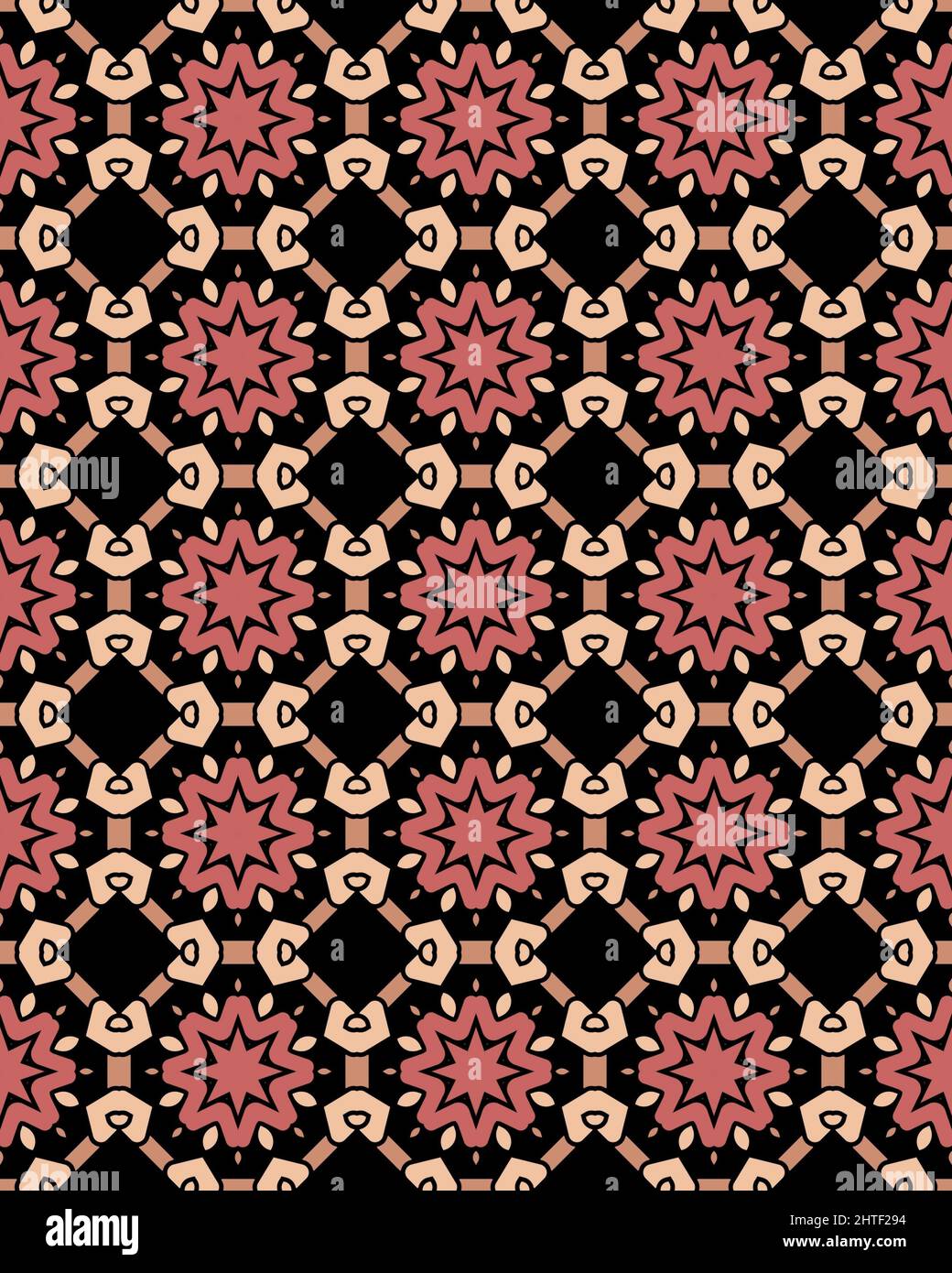 Seamless tile pattern, digital illustration for background and design ...