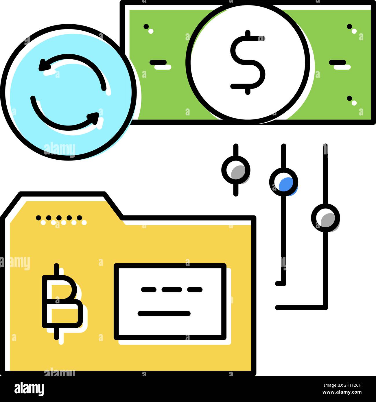 reverse ico color icon vector illustration Stock Vector Image & Art - Alamy