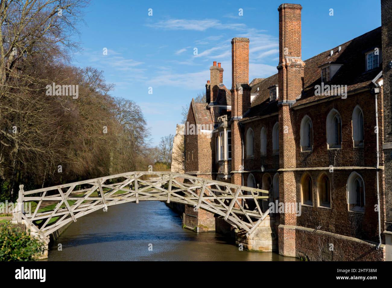 Europe, UK, England, Cambridgeshire, Cambridge, Mathematician's bridge Stock Photo