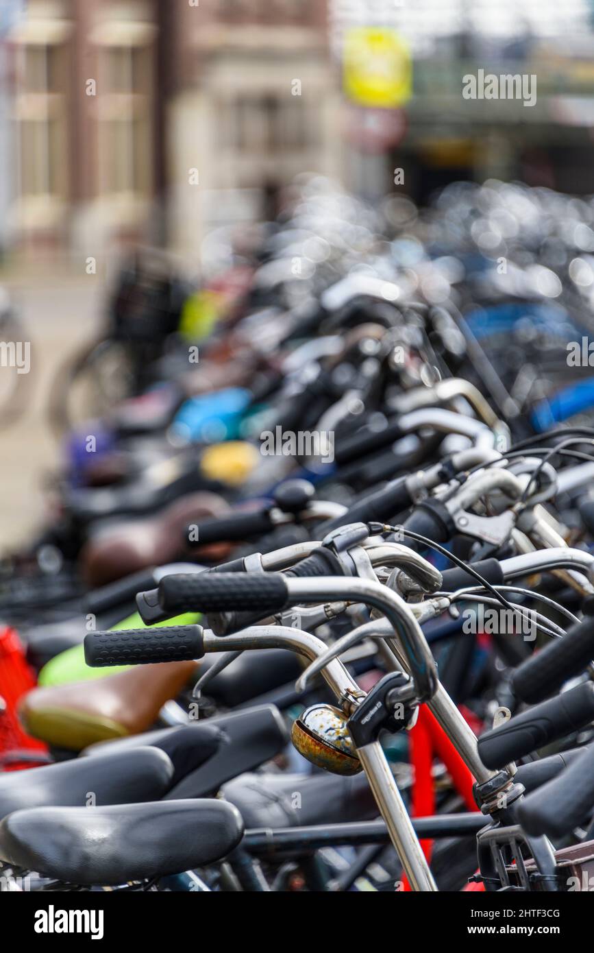 Amsterdam central bike hires stock photography and images Alamy
