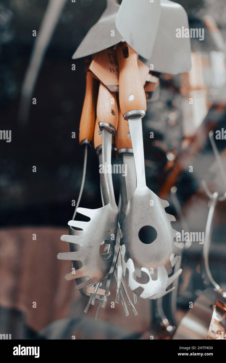 Kitchen utensils display store hires stock photography and images Alamy