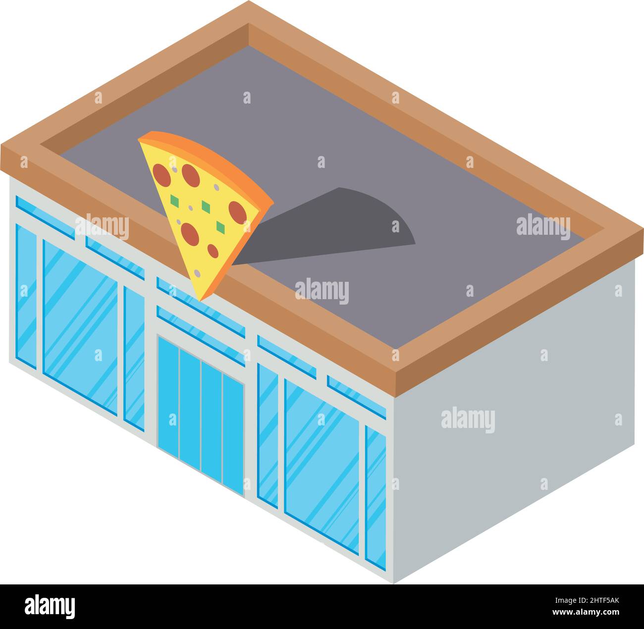 pizza restaurant building facade icon Stock Vector Image & Art - Alamy