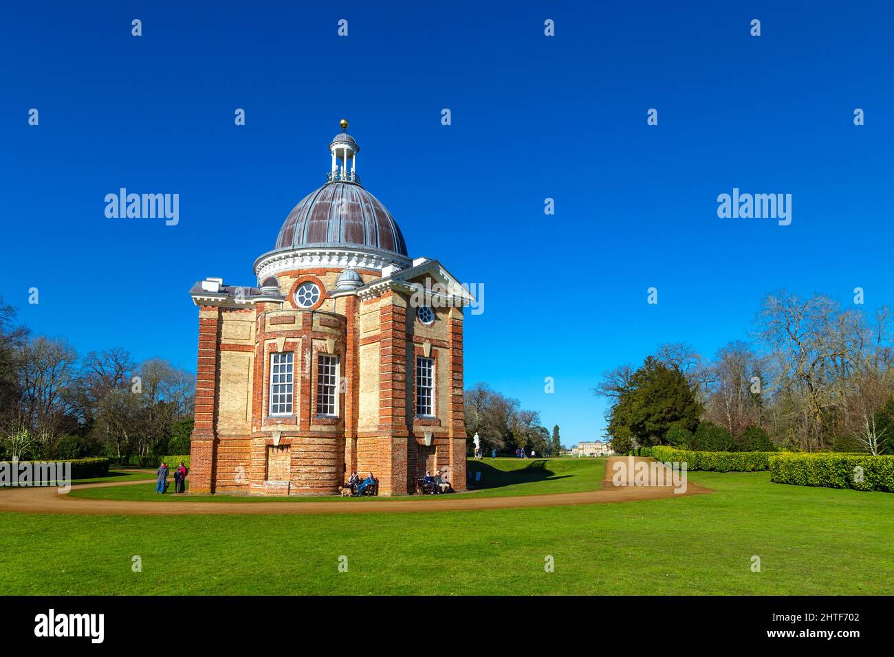 Exterior of Thomas Archer's 18th century baroque Archer Pavilion at Wrest Park gardens, Bedfordshire, UK Stock Photo