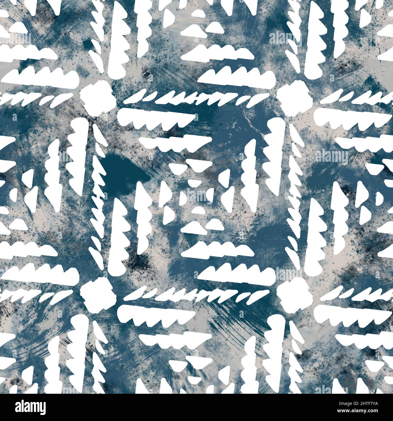 Seamless navy blue and white abstract grungy seamless surface pattern ...