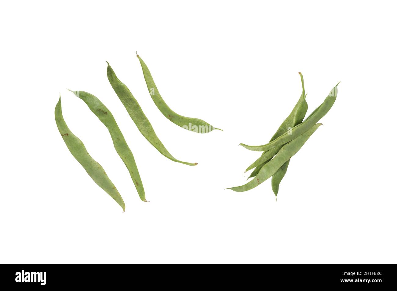 Green bean vegetable isolated Stock Photo