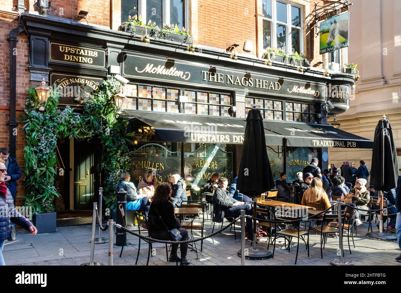 The Nags Head pub on James Street in the Covent Garden area of London, UK Stock Photo