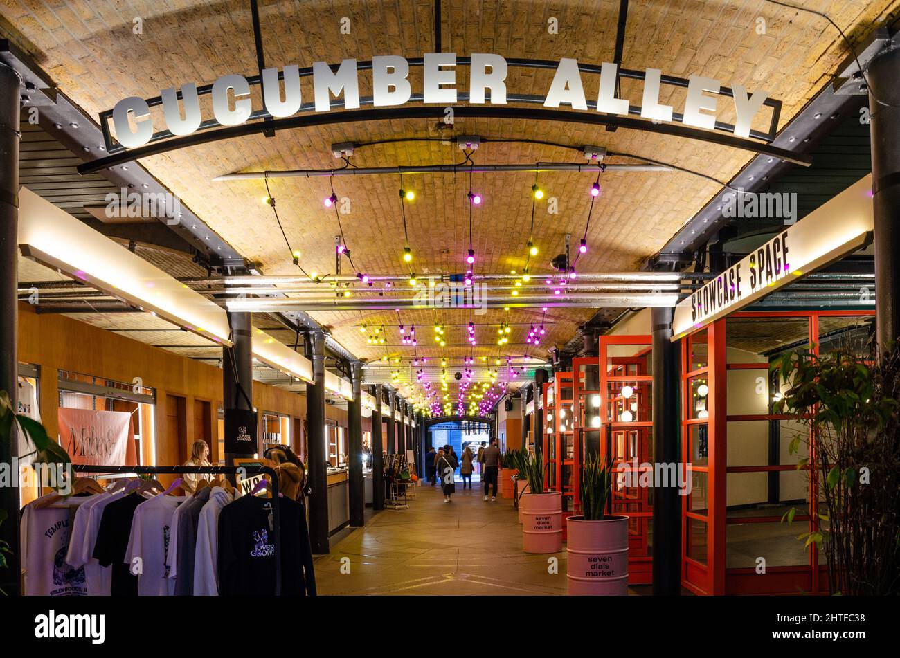 Cucumber Alley in Seven Dials Market in London, UK Stock Photo Alamy