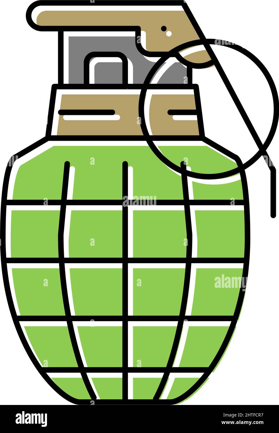 grenade war weapon color icon vector illustration Stock Vector Image ...